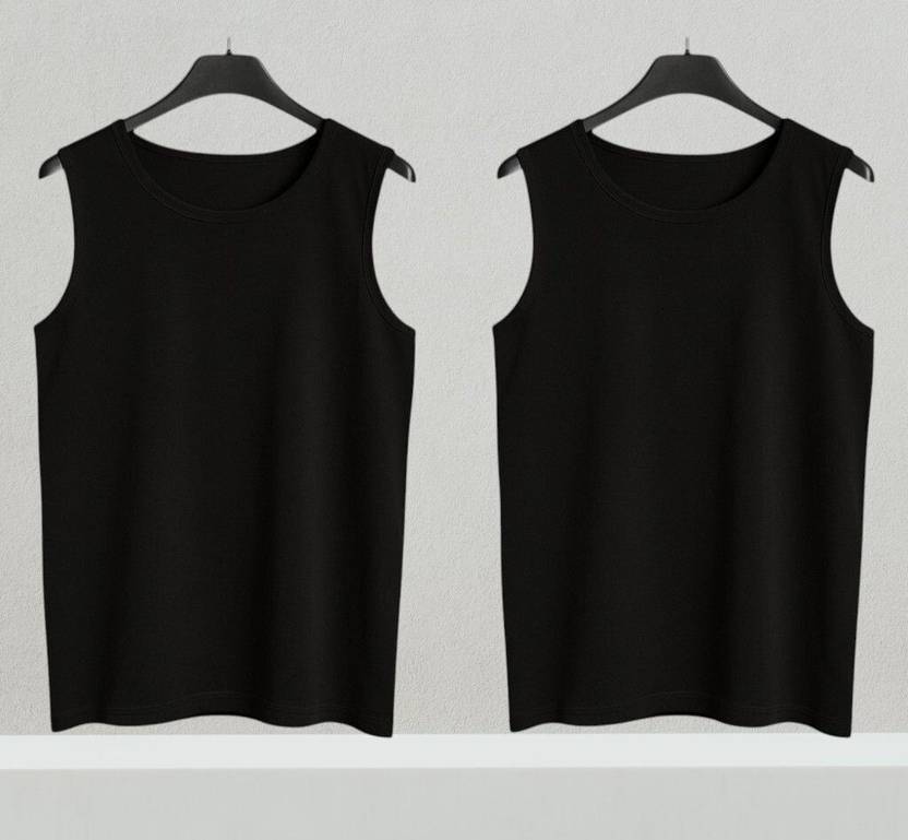 Avictor Pack of 3 Solid Print Combo Polyster Sando For Men Men Vest