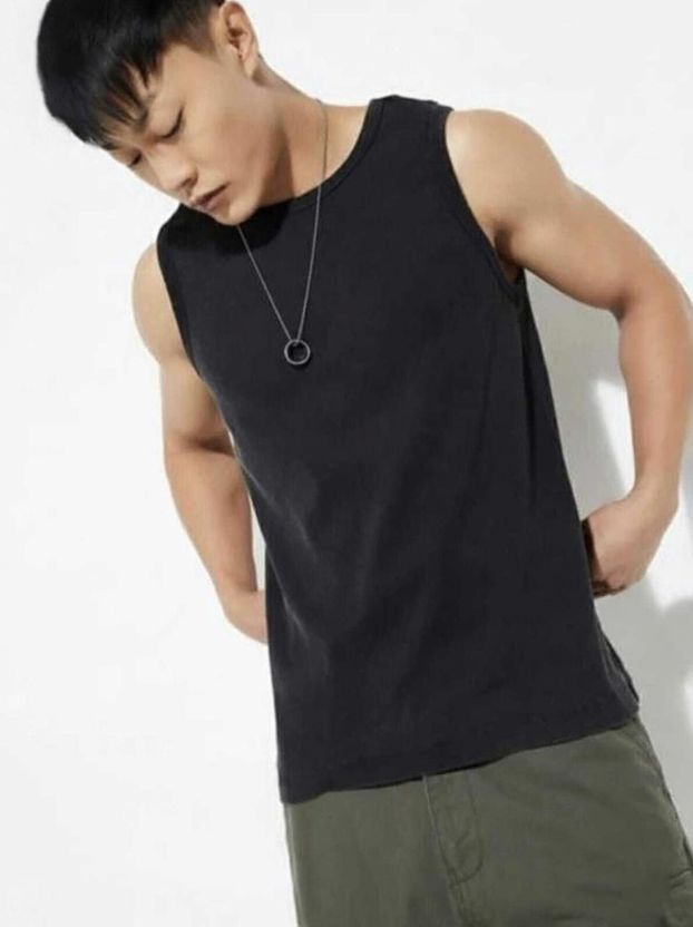BQTLOOK Solid Polyester Men Vest - Image 1