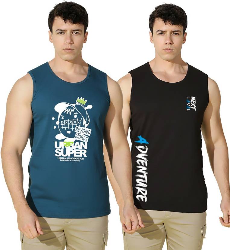 SLOWLORIS Pack of 2 Men Vest