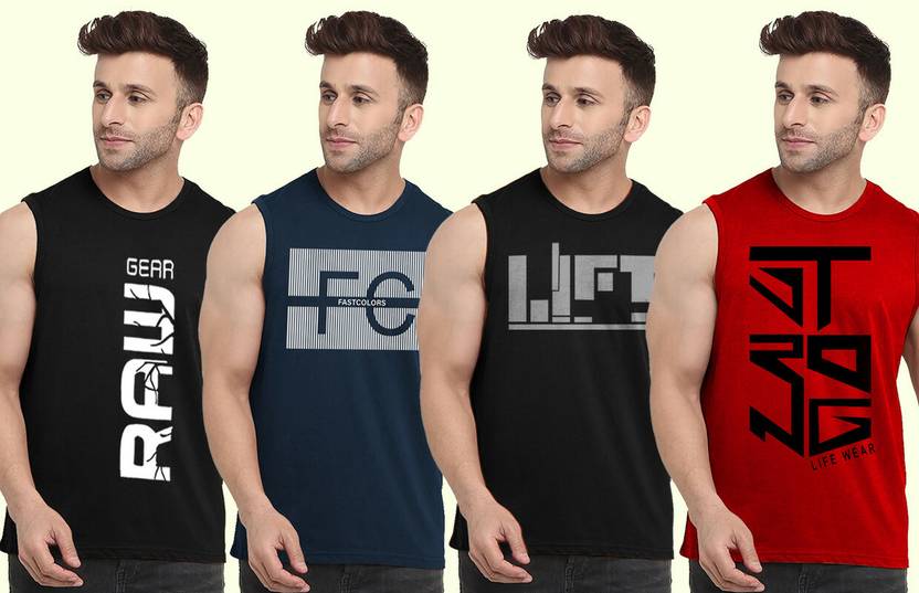 [Sizes M, L, XL] Bike Pack of 4 Men Vest