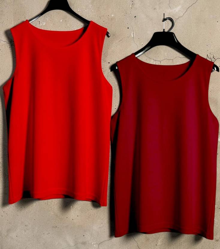 Avictor Pack of 2 Solid Set Of 02 Polyester Men Vest Men Vest