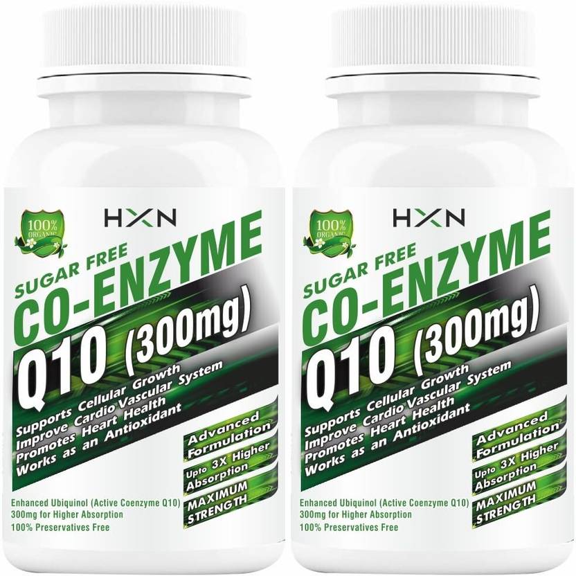 hxn Coq10 Supplement, To Boost Antioxidant, Cellular Energy, & Heart Health-120