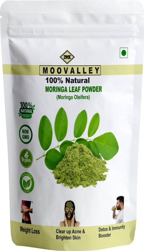 Moovalley Moringa Leaf Powder 100% Pure & Natural, Bio-Protein Superfood