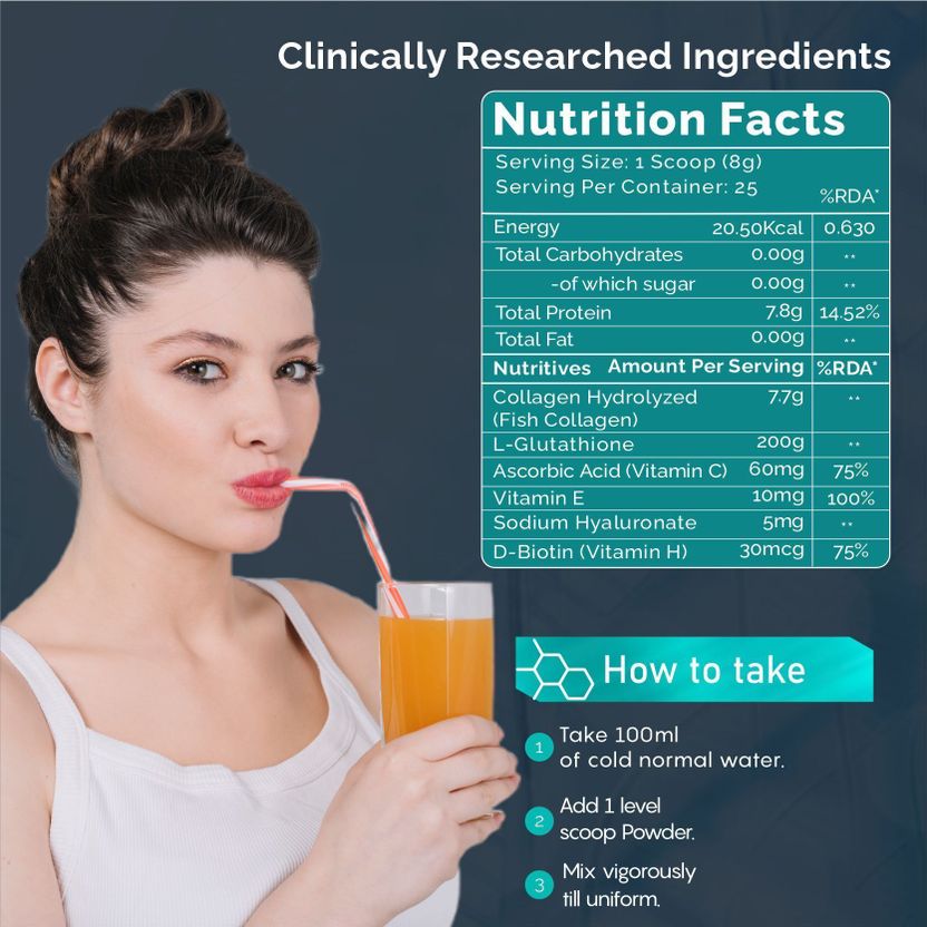 VedixLife Skin Radiance Collagen Supplement 104g - Image 7