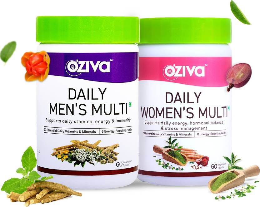 OZiva Daily Men's Multivitamin Tablets & Daily Women's Multivitamin