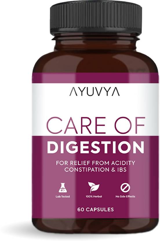 AYUVYA Care Of Digestion Herbal Capsules for Digestion & Gastric