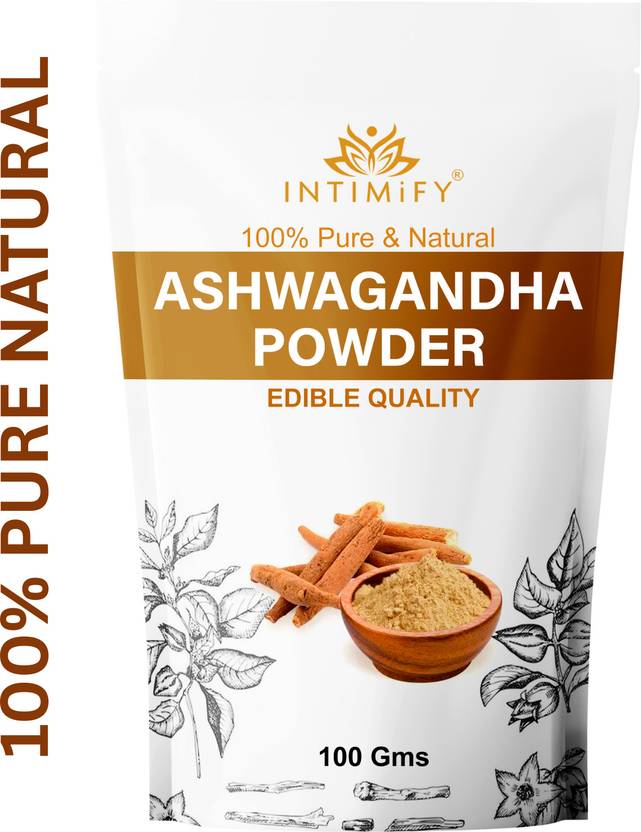 INTIMIFY 100% Pure Natural Organic Ashwagandha Powder | Herbal Immunity Booster