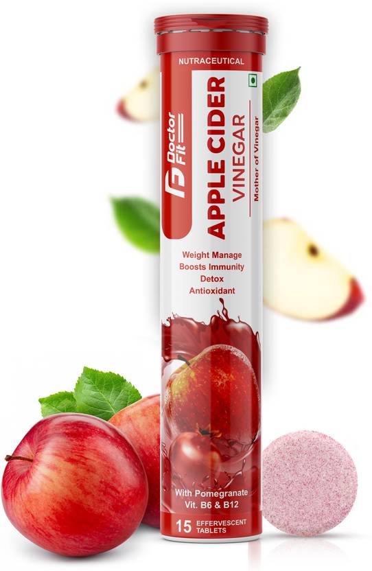 DOCTORFIT Apple Cider Vinegar for Weight Loss with Mother Effervescent