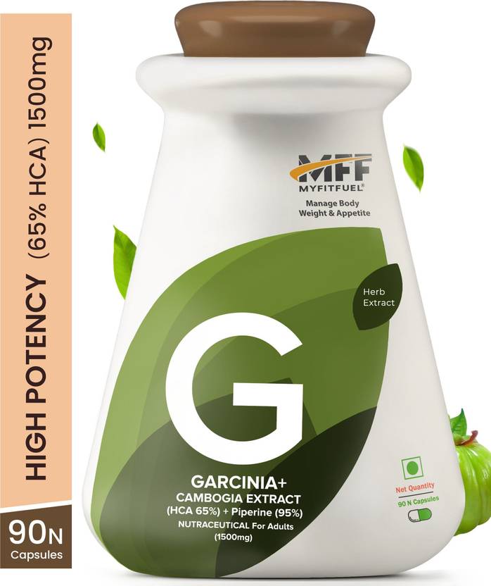 MyFitFuel Garcinia Cambogia Extract (HCA 65%) with Piperine 95%, (1500mg), 90 Capsules
