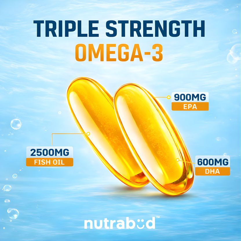 Nutrabud Omega 3 Fish Oil 2500mg 2.5g - Image 3