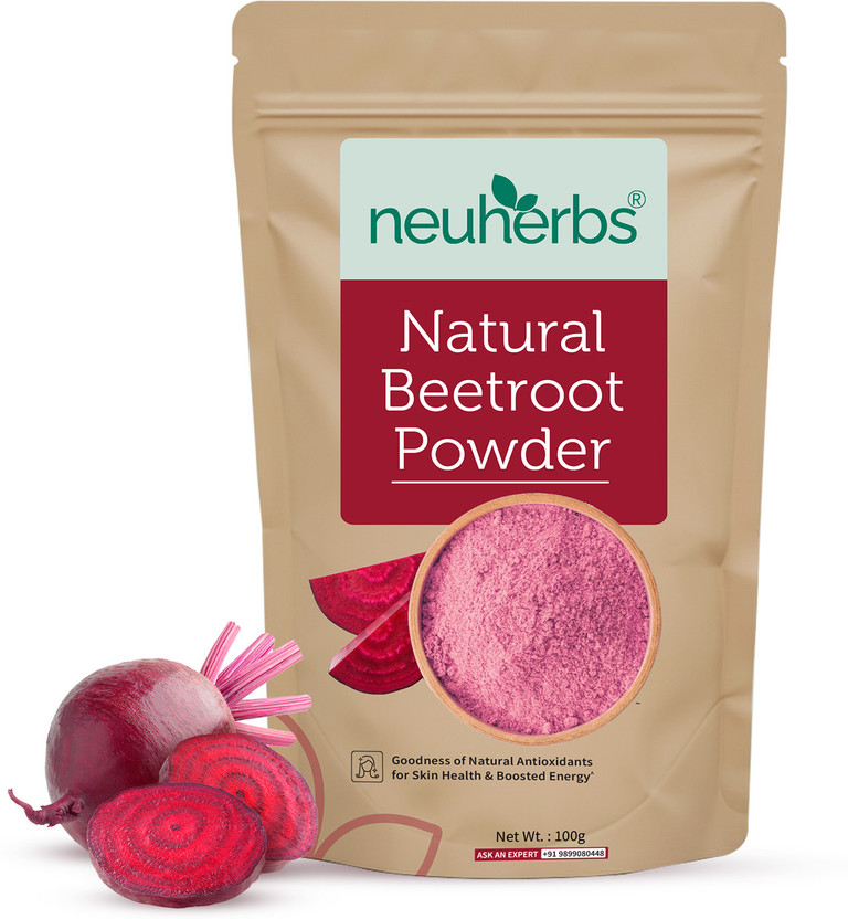 Neuherbs Natural Beetroot Powder for Glowing Skin, Face & Hair