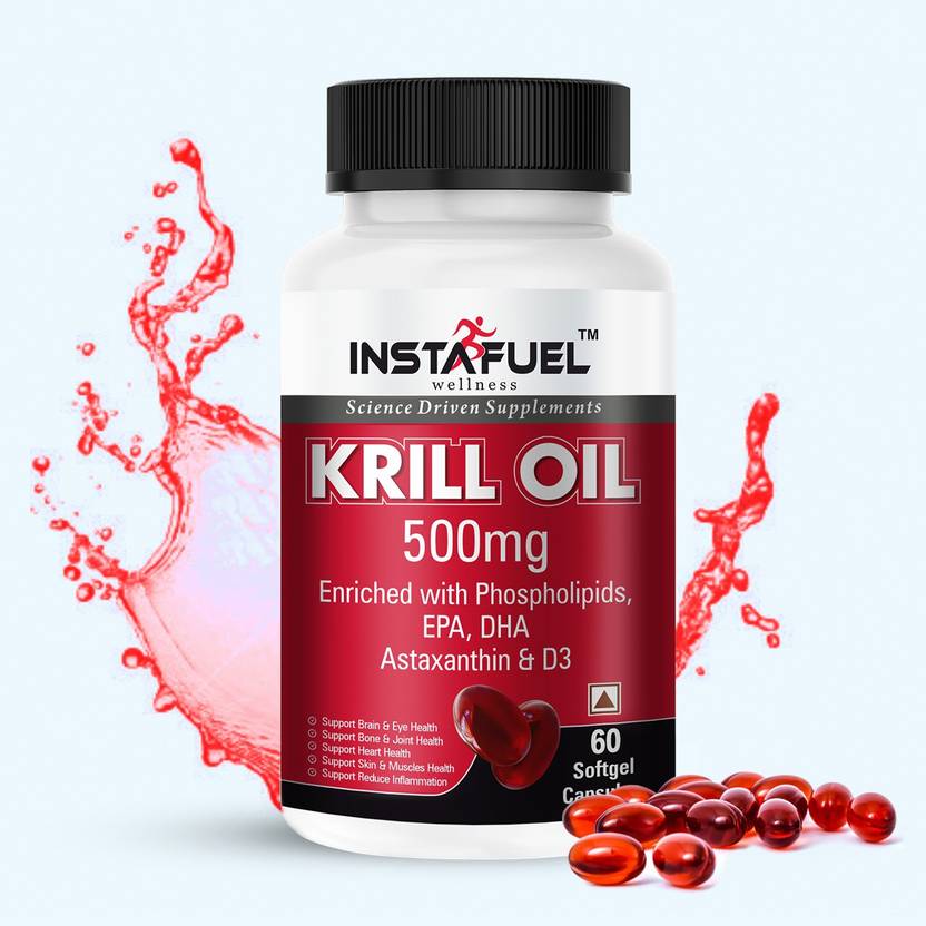 INSTAFUEL Wellness Superba Krill Oil ( Euphausia superba ) 1000mg