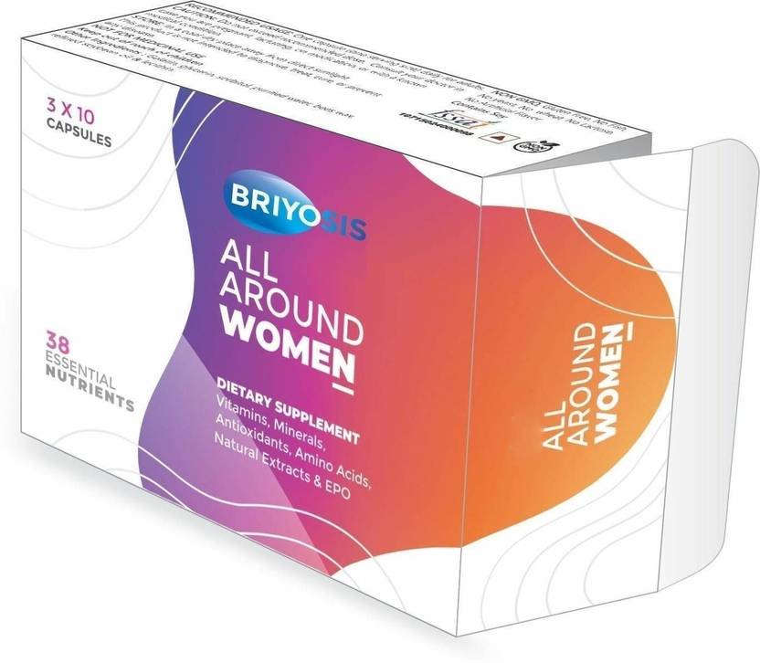 BRIYOSIS All Around Women - 37 plus Essential nutrients (Vitamins, Minerals, Amino Acids