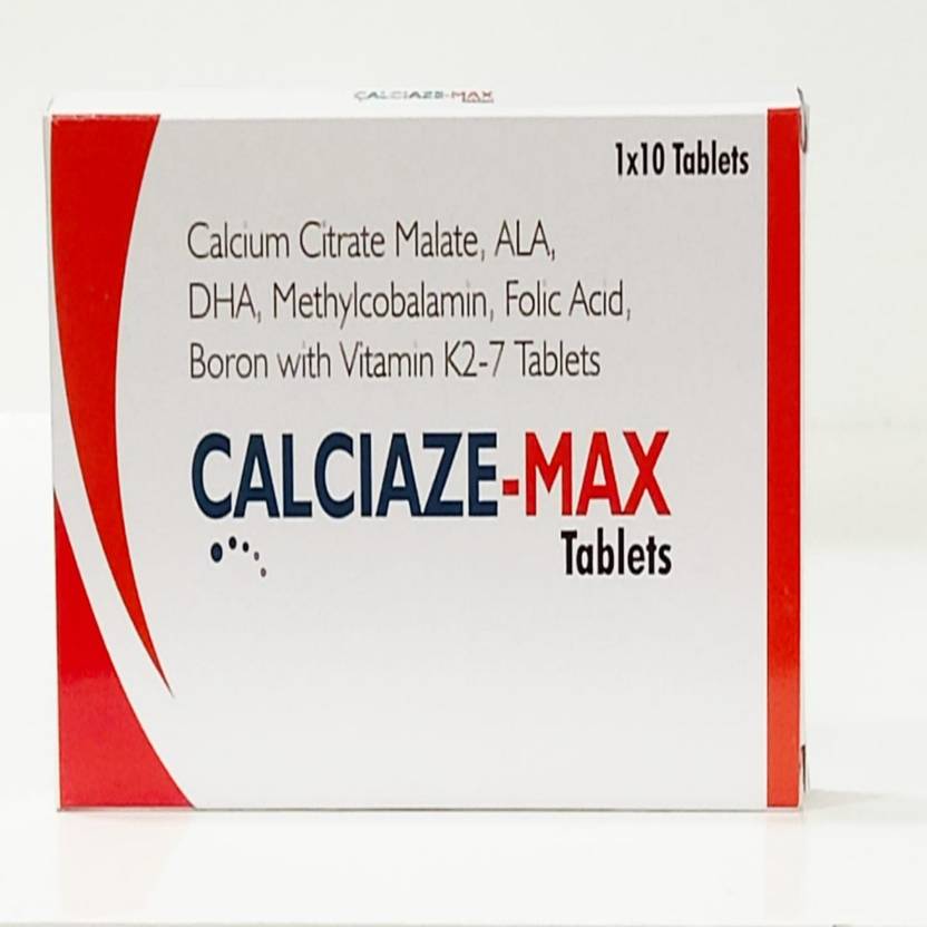 CALCIAZE MAX CALCIUM CITRATE MALATE,ALA,DHA,METHYLCOBALAMIN,FOLIC ACID