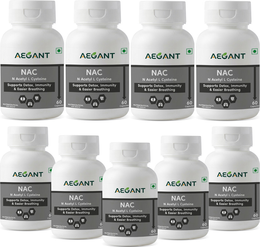 AEGANT NAC N Acetyl L Cysteine Capsules for Detox, Immunity &