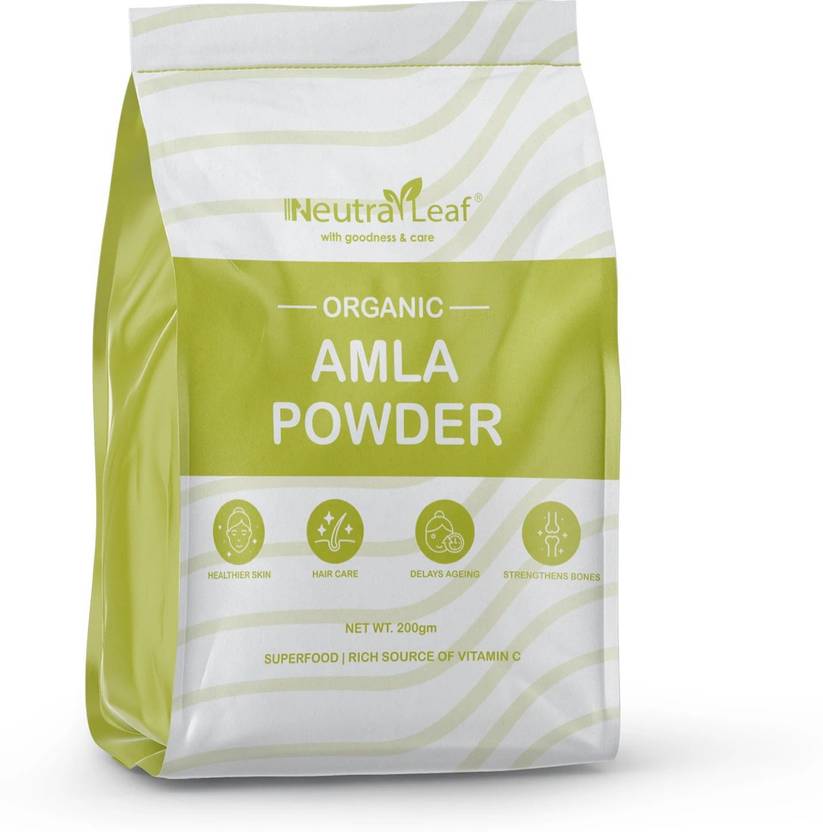 Neutraleaf Amla Powder 200g Gooseberry | Hair Grow | Skin Glow | Organic |Apply, Eat, Drink