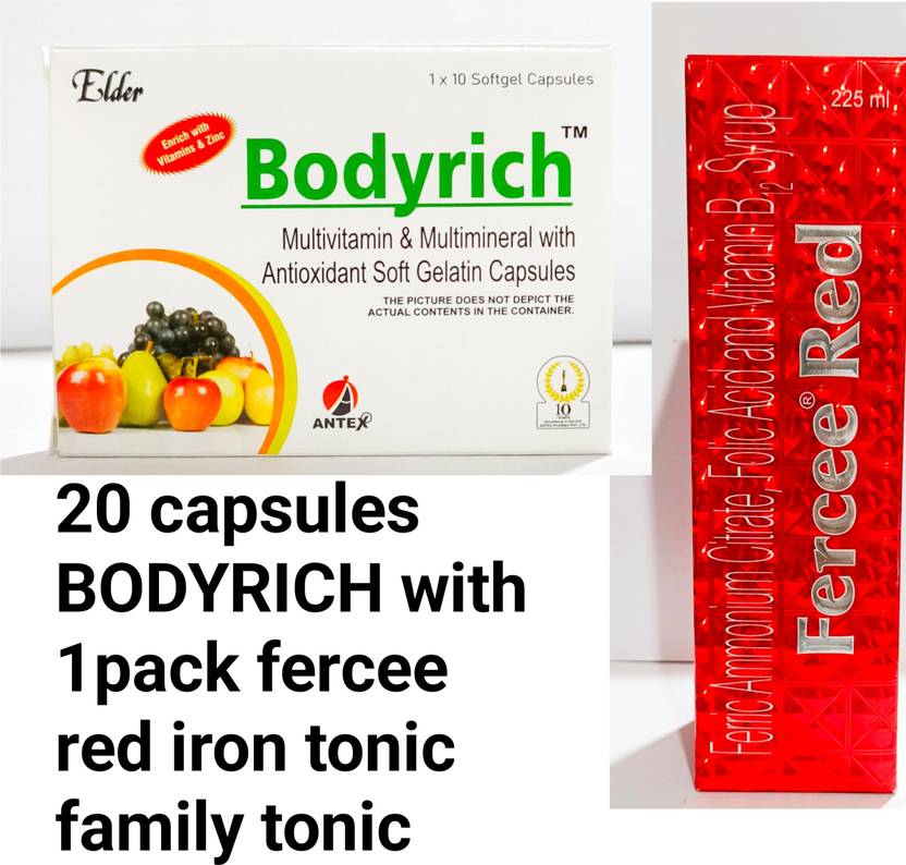 Bodyrich Multivitamin multimineral antioxidant 20 capsules with Fercee