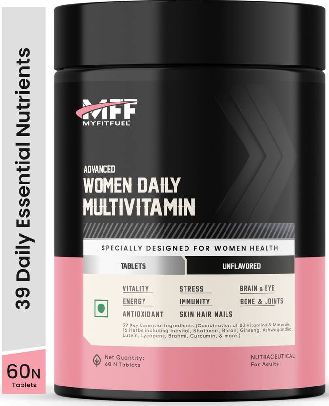 MyFitFuel Women Advance Daily Essential Multivitamin 37 Herbs, Vitamins, Minerals 60 Cap