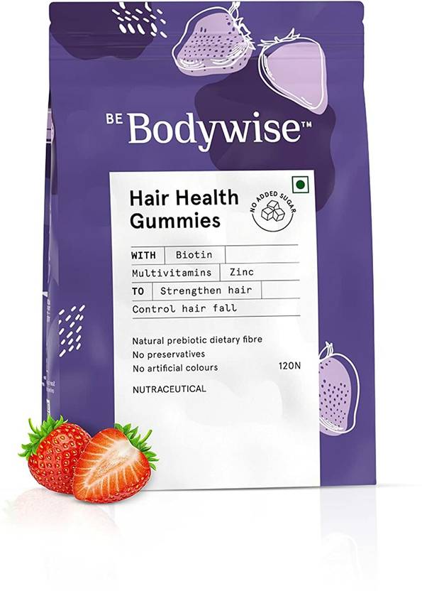 Be Bodywise 5000 mcg Biotin Gummies 4 Months Refill Pack Stronger