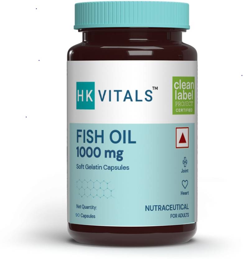 HEALTHKART HK Vitals Fish Oil for Brain, Heart & Joint Health, 90 Softgels. Price in India Buy
