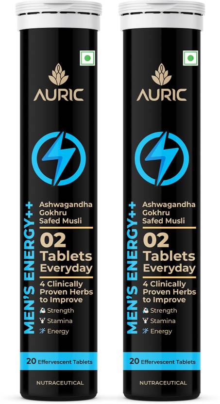 Auric Men S Energy++ Eff Tablets Helps Improve Vitality, Stamina & Strength