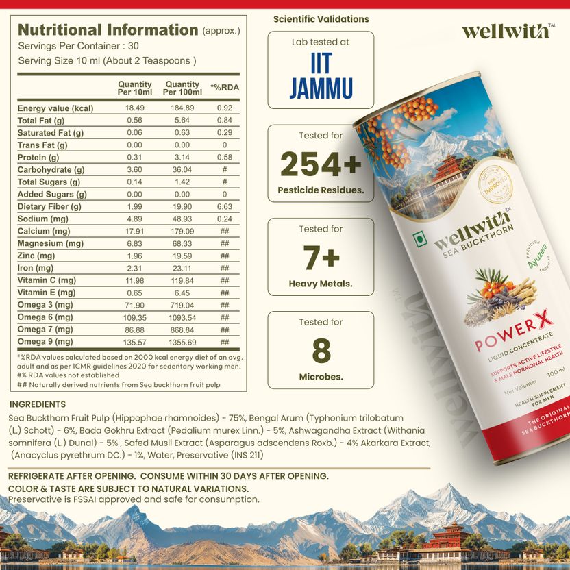 Wellwith Seabuckthorn PowerX Juice 300ml - Image 4