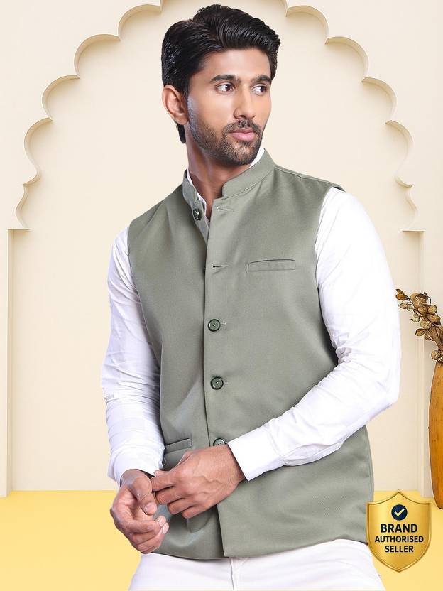 Jompers Solid Men Waistcoat