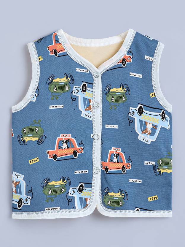 Hopscotch Printed Boys Waistcoat