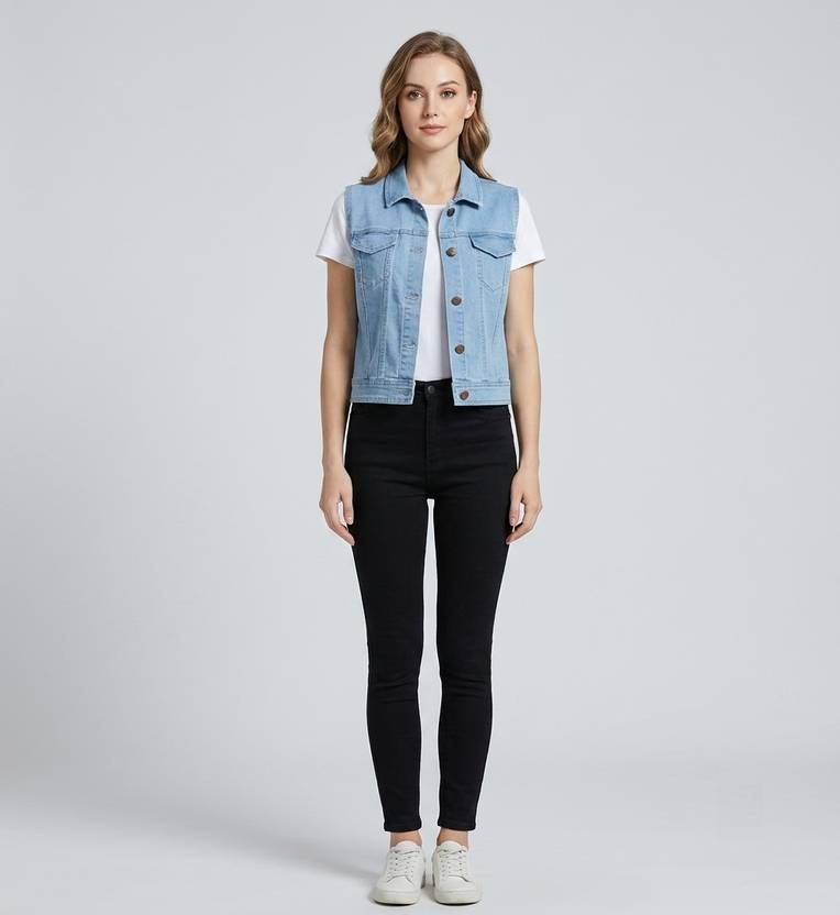 MM-21 Fashion Solid Women Waistcoat