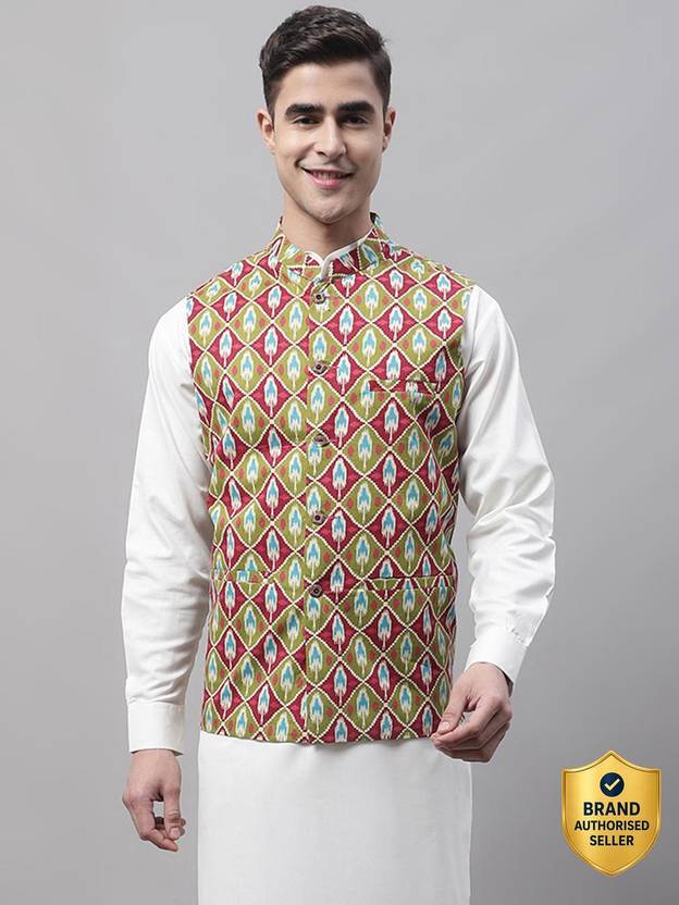 Jompers Printed Men Waistcoat