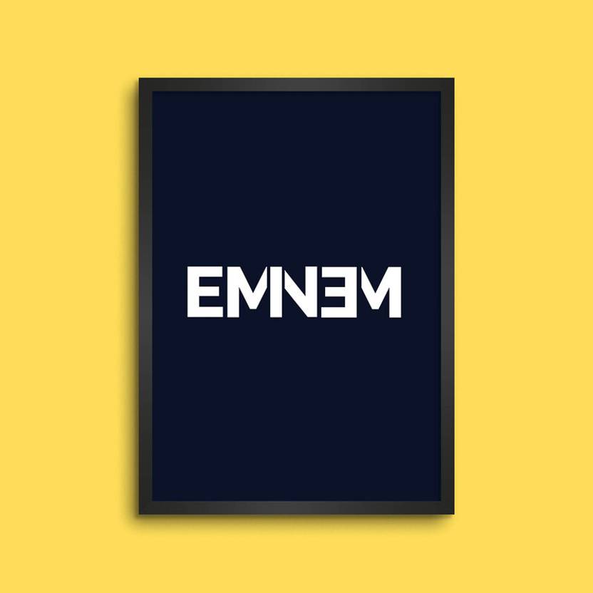 LAMRON Eminem Minimal Text Art Wall Decoration Art Framed Poster Price
