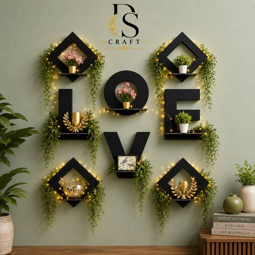 Dscraft LOVE AND SQURE SET OF 8 Pack of 8