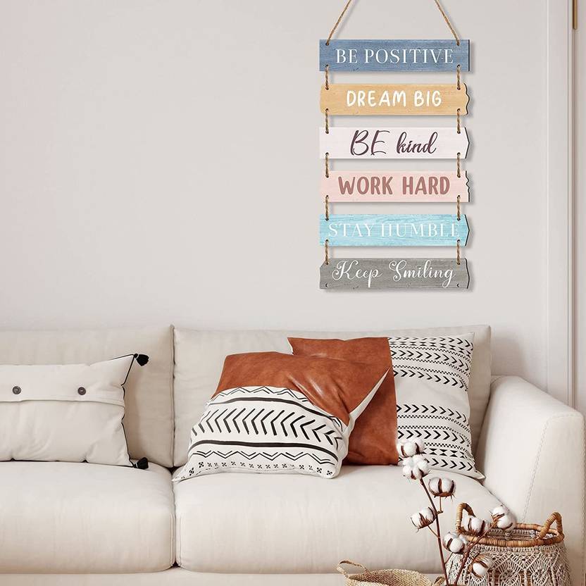 Inspirational Quote Poster In Wooden Frame - 12x16 Inch Wall Art For Nursery, Kids Room, Playroom Decor