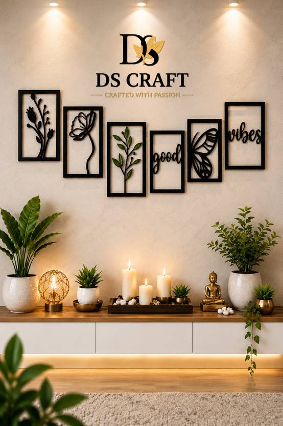 Dscraft Good Vibes Wall Decor Pack of 6