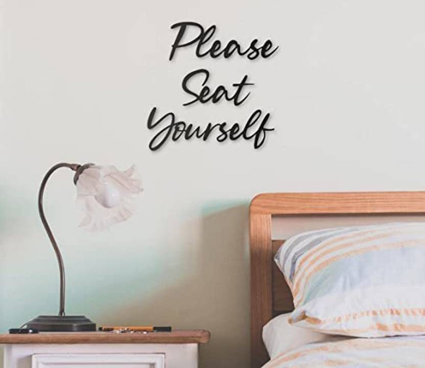 Laser Homegoods Please Seat Yourself Metal Wall Art Office Reception