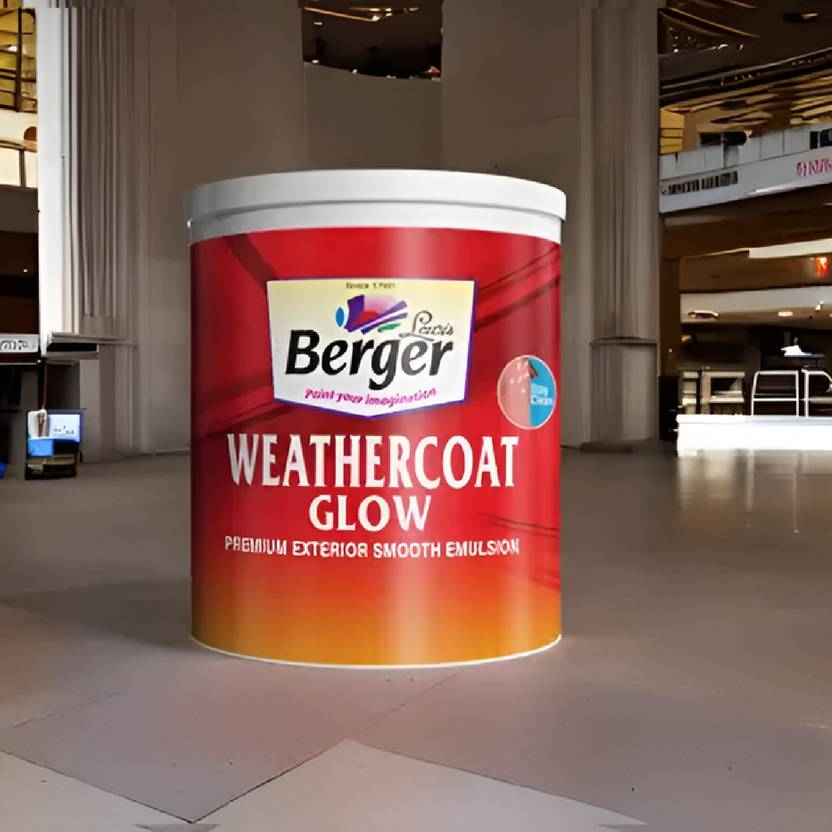 Berger WeatherCoat GLOW High Premium Exterior WALL Paint_1 LTR White