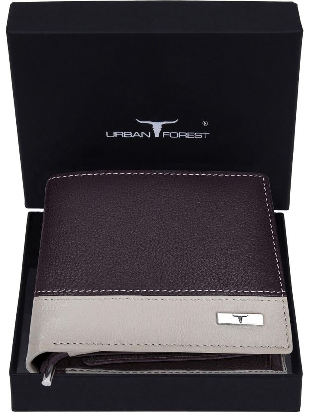 URBAN Men Brown Leather Wallet 8 Card Slots - Image 1