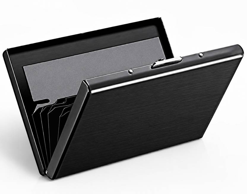 GODZILLA Men & Women Casual, Ethnic, Formal Black Aluminium Card Holder
