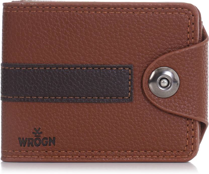 WROGN Men Formal, Evening/Party, Travel, Casual, Ethnic, Trendy Tan Artificial Leather Wallet