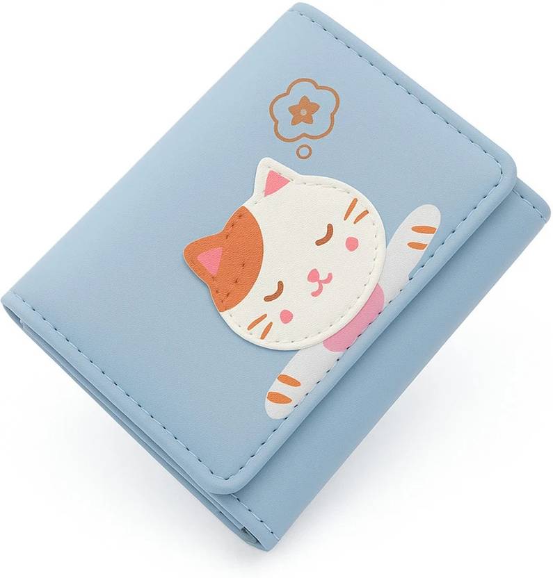 valerie Women Casual Blue Genuine Leather Wallet