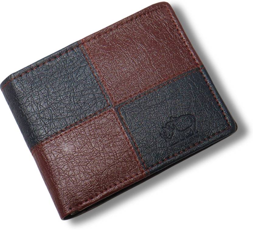Strong Horns Men Casual, Travel, Trendy Brown, Black Artificial Leather Wallet