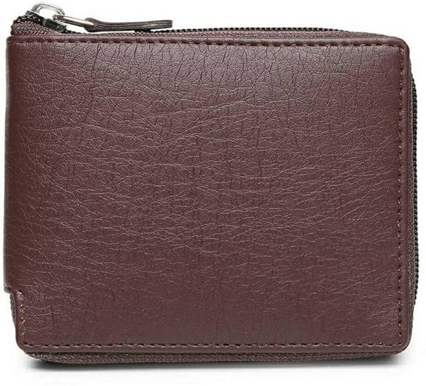 Micron Men & Women Formal, Casual, Travel, Trendy Brown Genuine Leather RFID  Wallet