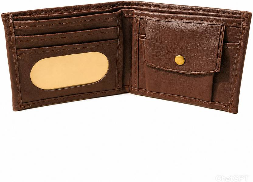 dreamcollection Men Casual, Evening/Party, Formal, Travel, Trendy Brown Artificial Leather, Canvas Wallet