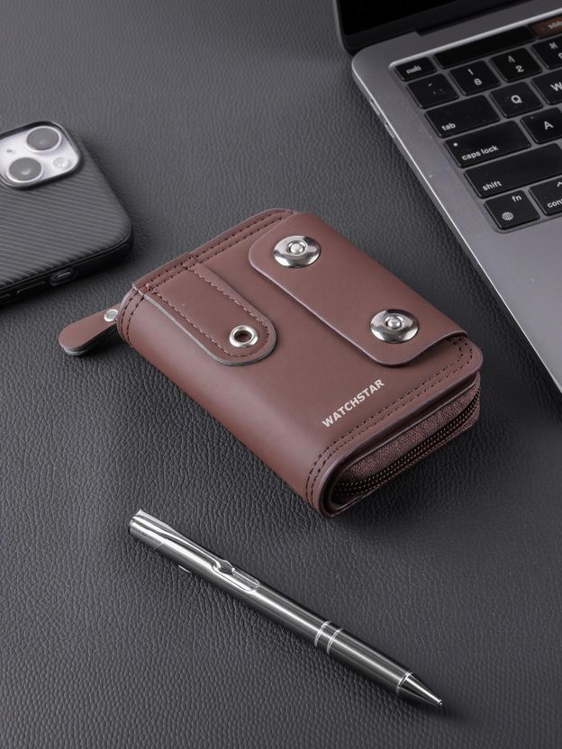 Nexbelt Brown Artificial Leather Card Holder - Image 8