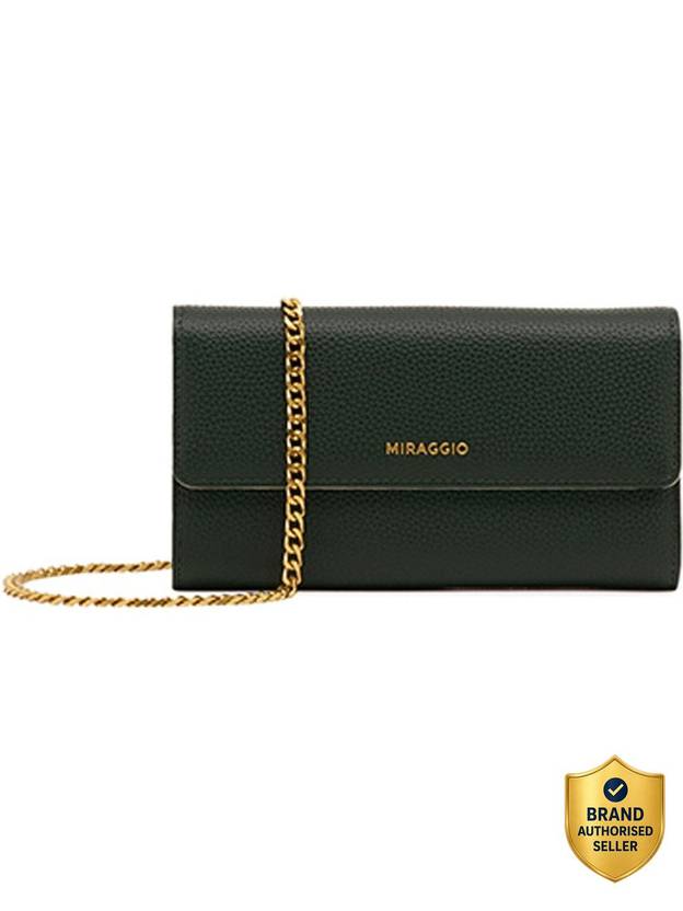 Miraggio Women Evening/Party Green Artificial Leather Wallet