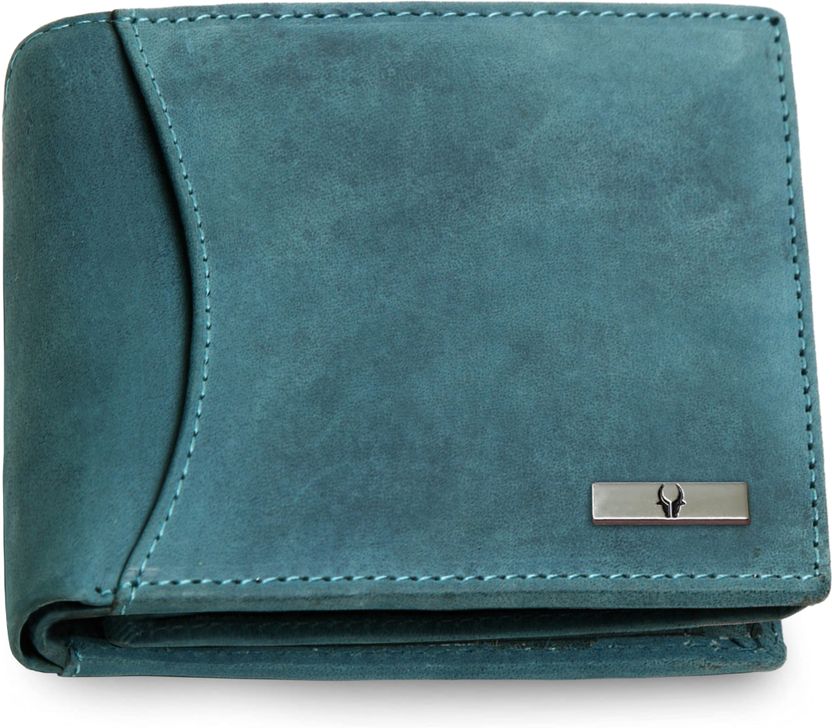 WILDHORN Men Blue Leather Wallet 9 Card Slots - Image 2