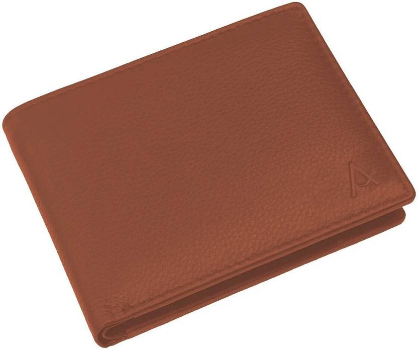 ABOOST Men Casual, Formal, Evening/Party, Travel, Trendy Tan Genuine Leather RFID Wallet