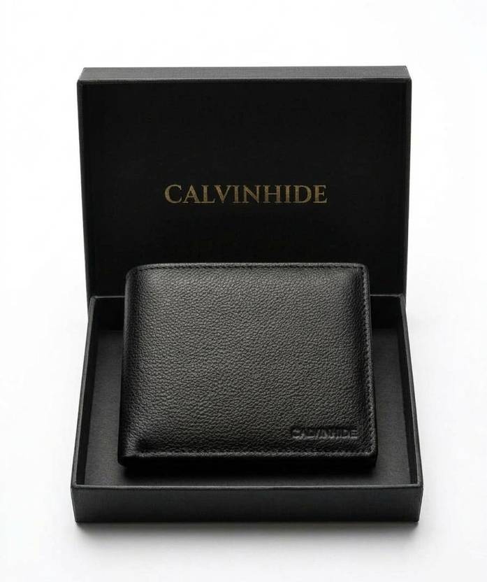 calvinhide Men Formal, Ethnic, Casual Black Genuine Leather RFID Wallet
