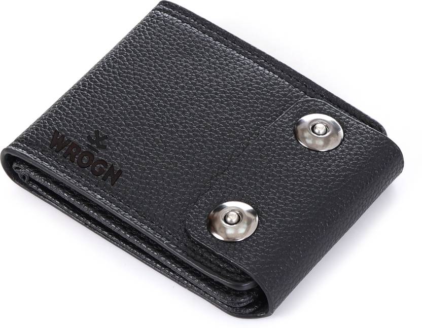 WROGN Men Formal, Evening/Party, Travel, Casual, Ethnic, Trendy Black Artificial Leather Wallet