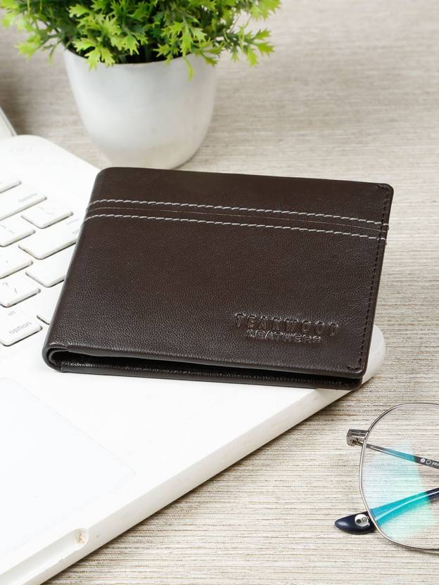 Teakwood Leathers Men Casual Brown Genuine Leather Wallet